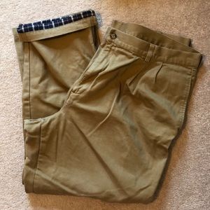 Flannel lined khakis